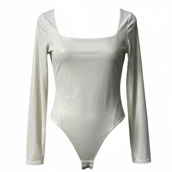 Lululemon Tops - Lululemon Square-Neck Bodysuit Nulu Long Sleeve Thong Cut Large W3INRS LXBO NWT